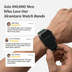 Alcantara Apple Watch Band - Midnight Green - 42/44/45/46mm & Ultra (49mm)