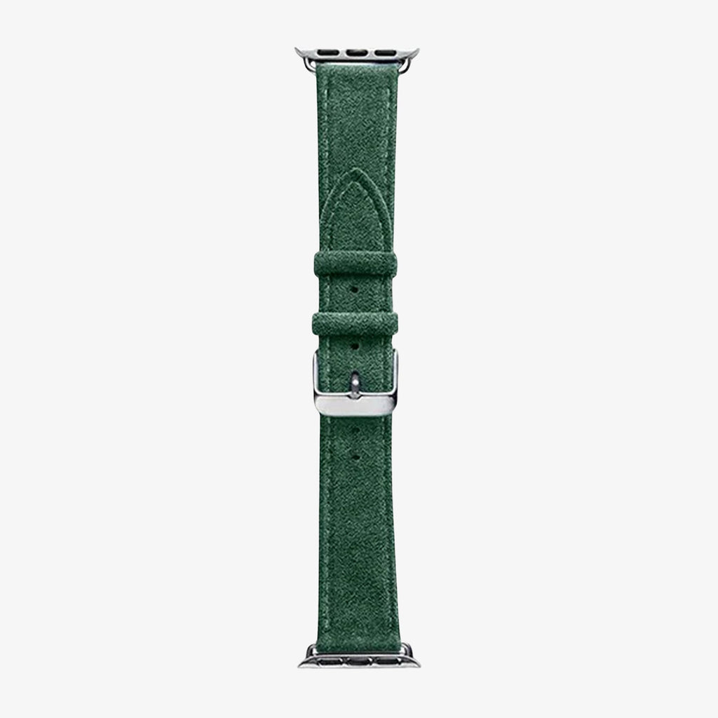 Alcantara Apple Watch Band With Buckle - Midnight Green - 38/40/41/42mm