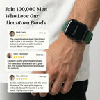 Alcantara Apple Watch Band With Buckle - Midnight Green - 42/44/45/46mm & Ultra (49mm)