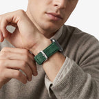 Alcantara Apple Watch Band With Buckle - Midnight Green - 38/40/41/42mm