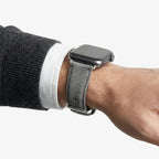Alcantara Apple Watch Band With Buckle - Nardo Gray - 42/44/45/46mm & Ultra (49mm)