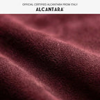 Alcantara Apple Watch Band With Buckle - Wine Red - 42/44/45/46mm & Ultra (49mm)
