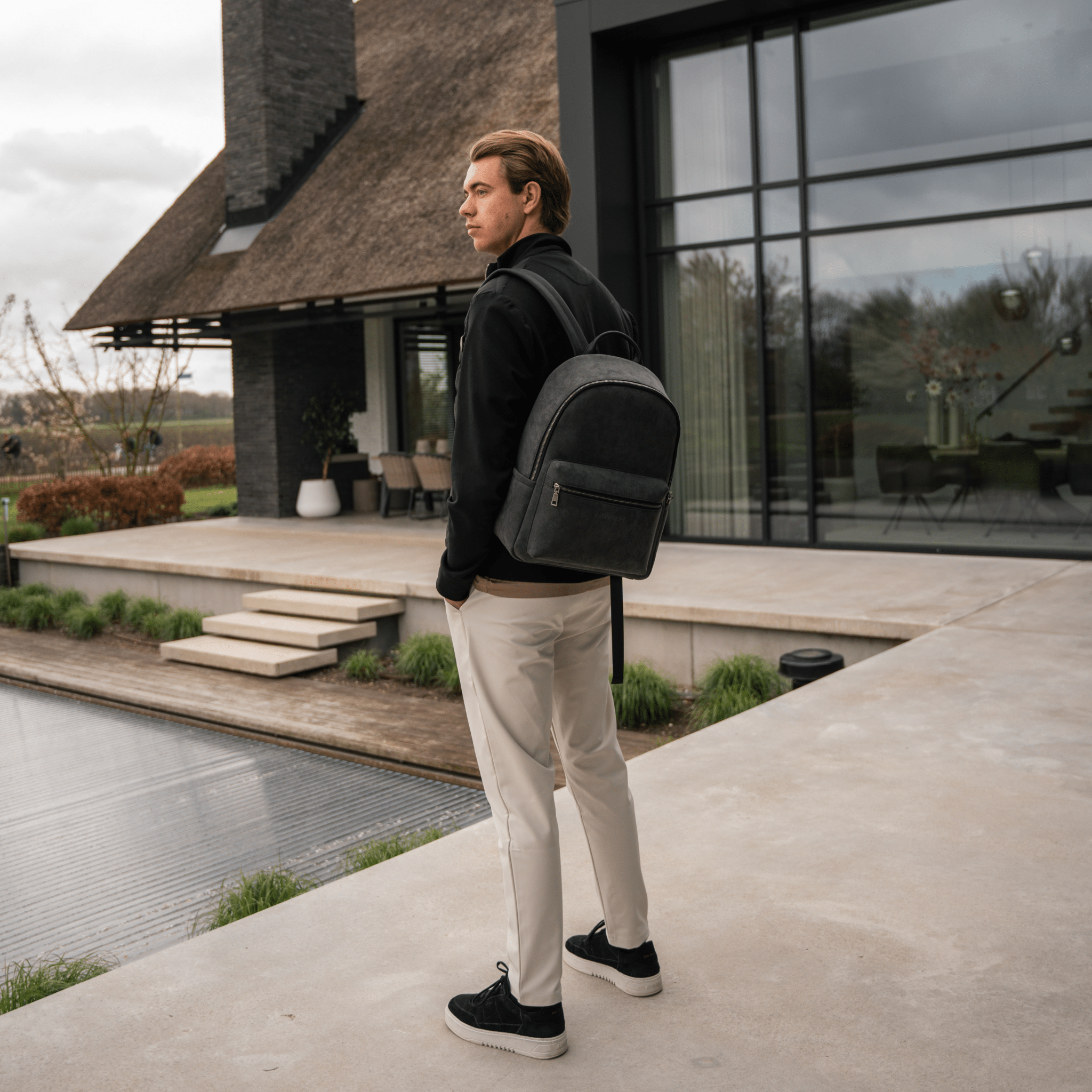 Alcantara Backpack - Space Grey