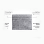 Alcantara Card Wallet - Nardo Gray