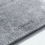 Alcantara Card Wallet - Nardo Gray