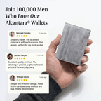 Alcantara Card Wallet - Nardo Gray