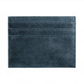 Alcantara Card Wallet - Navy Blue