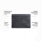 Alcantara Card Wallet - Space Grey