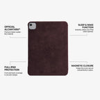 Alcantara iPad Cover - For iPad Air 11 inch (2024/2026) - Wine Red