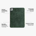 Alcantara iPad Cover - For iPad Air 2026  (13 inch) - Midnight Green