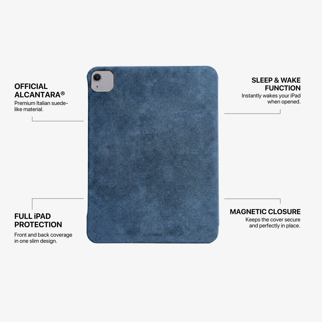 Alcantara iPad Cover - For iPad Air 2026  (13 inch) - Ocean Blue