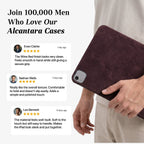 Alcantara iPad Cover - For iPad Air 2026  (13 inch) - Wine Red