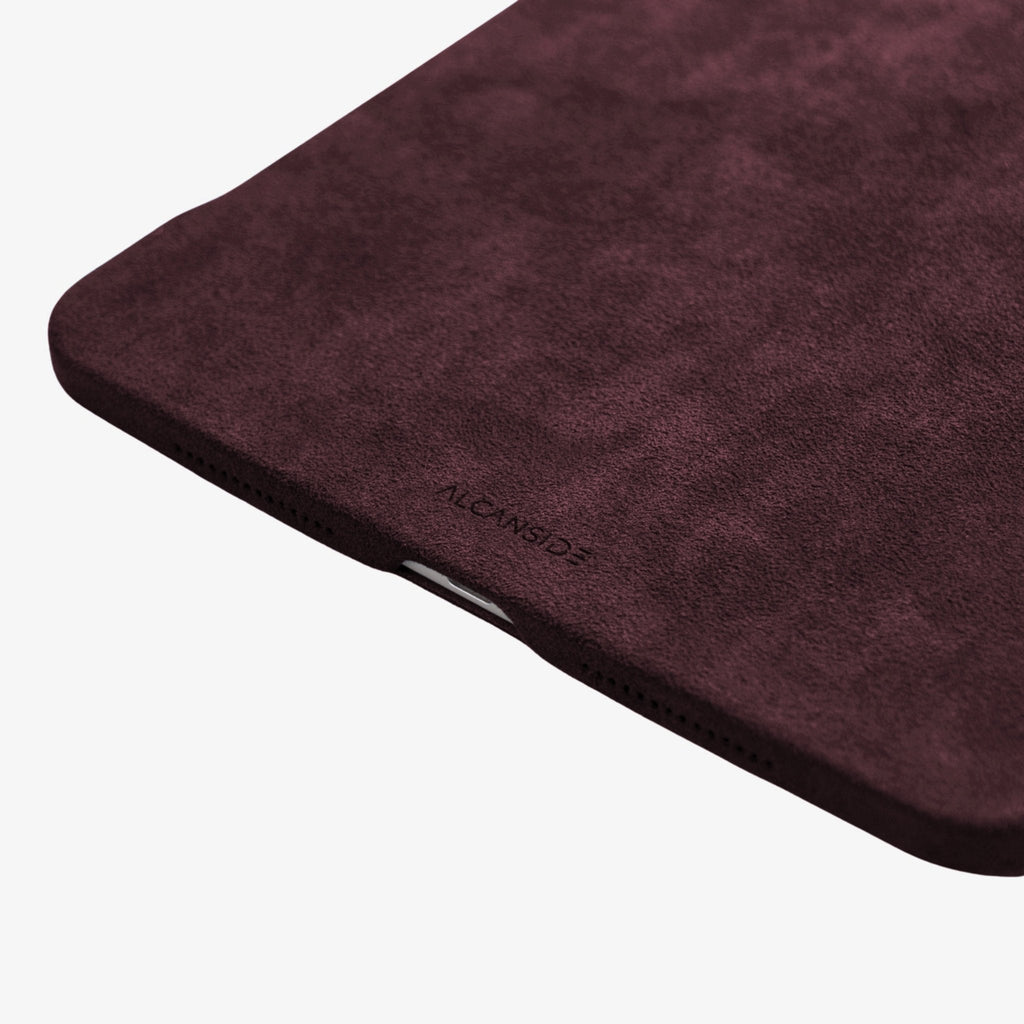 Alcantara iPad Cover - For iPad Air 2026  (13 inch) - Wine Red