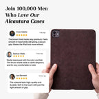 Alcantara iPad Cover - For iPad Pro (13 inch) - Chocolate Brown