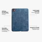 Alcantara iPad Cover - For iPad Pro (13 inch) - Ocean Blue
