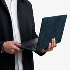 Alcantara MacBook Air Cover - For 13.6 inch (2022 M2 - 2025 M4) - Navy Blue