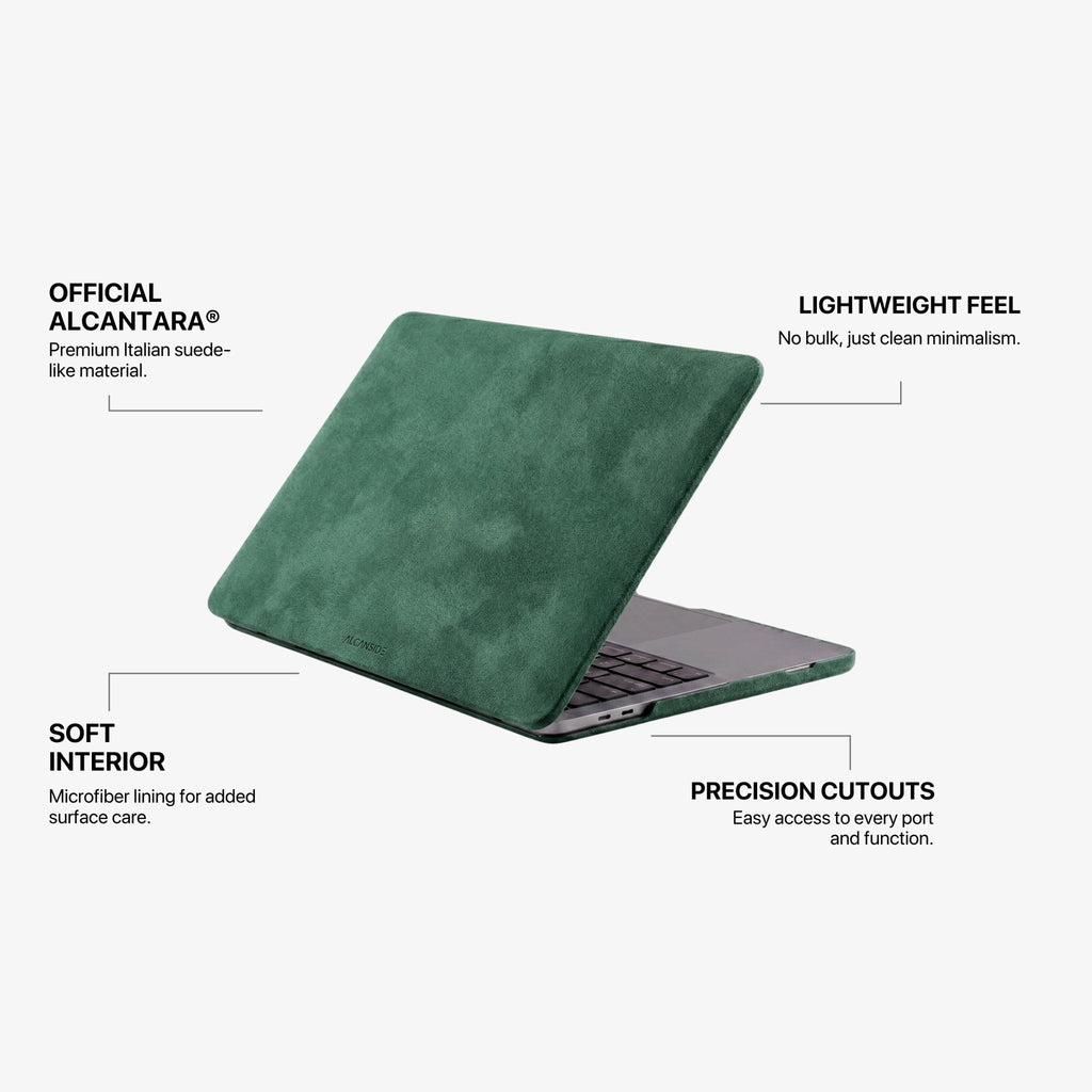 Alcantara MacBook Neo Cover – For 13 inch (2026) – Midnight Green