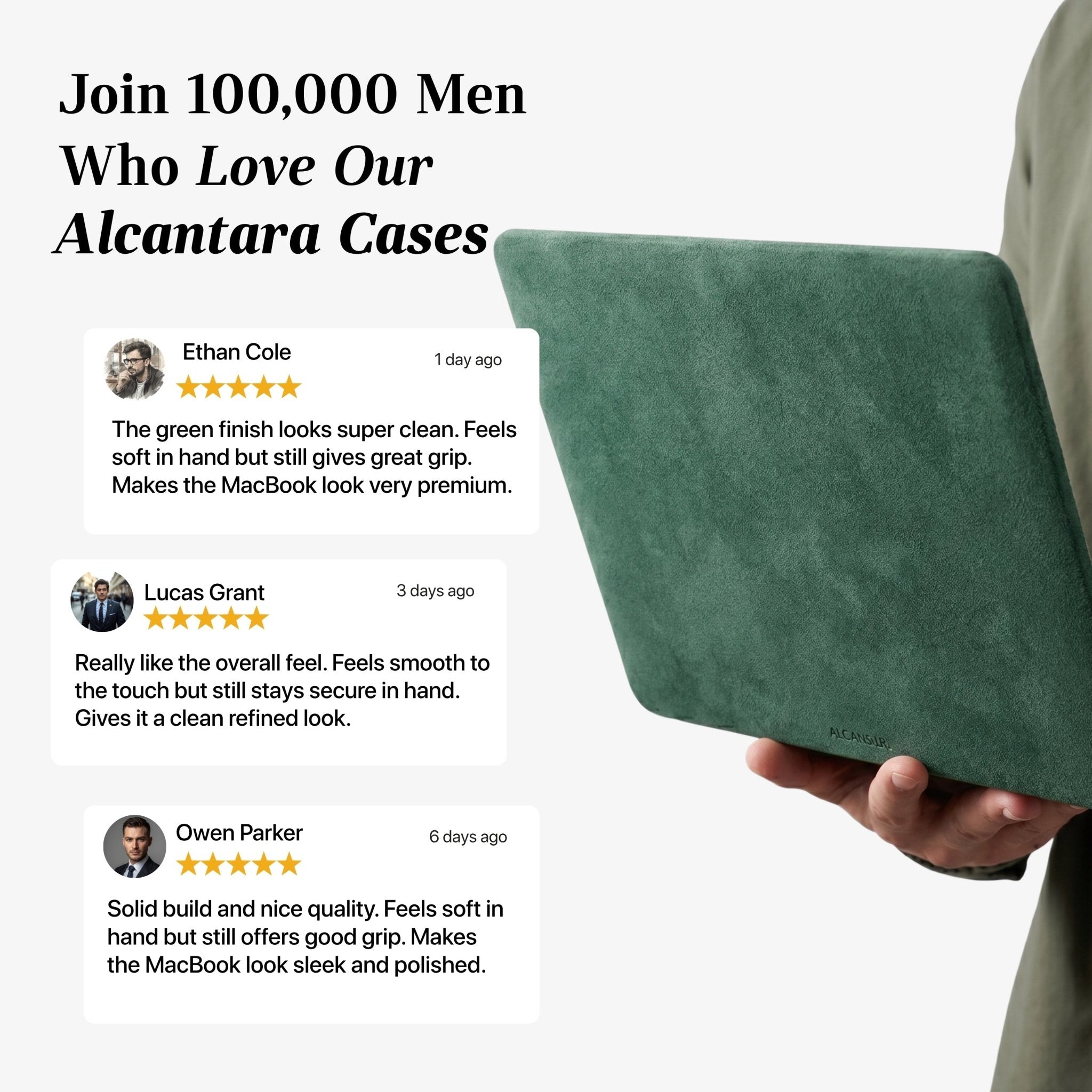 Alcantara MacBook Neo Cover – For 13 inch (2026) – Midnight Green