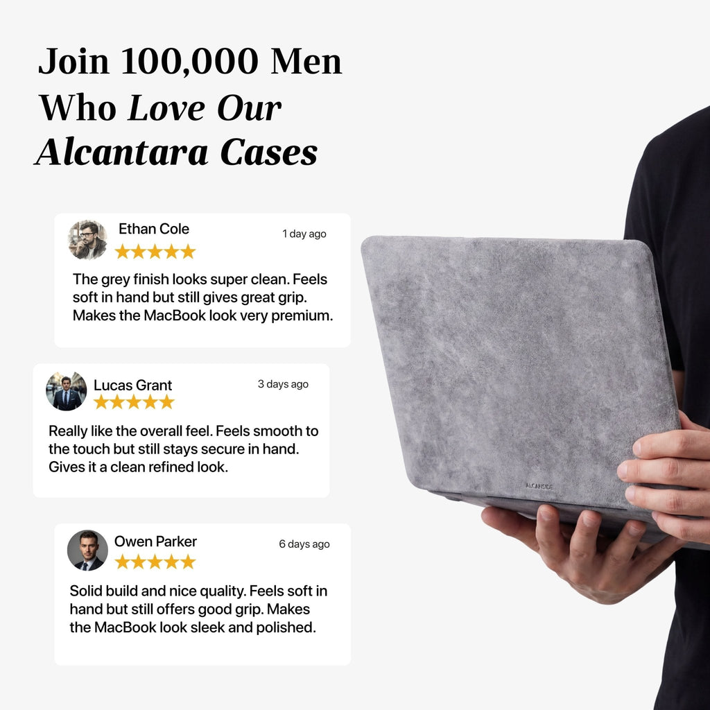 Alcantara MacBook Neo Cover – For 13 inch (2026) – Nardo Gray