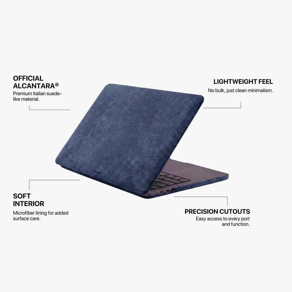 Alcantara MacBook Neo Cover – For 13 inch (2026) – Ocean Blue