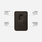 Alcantara MagSafe Wallet - Chocolate Brown