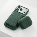Alcantara MagSafe Wallet - Midnight Green