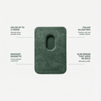 Alcantara MagSafe Wallet - Midnight Green