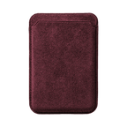 Alcantara MagSafe Wallet - Wine Red