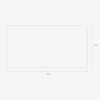 Alcantara Mousepad 96x50cm - Space Grey