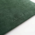 Alcantara Pouch - Midnight Green