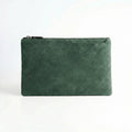 Alcantara Pouch - Midnight Green