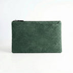 Alcantara Pouch - Midnight Green