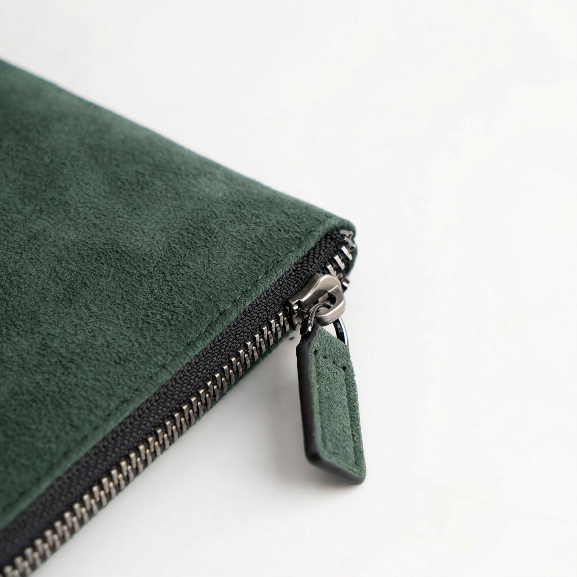Alcantara Pouch - Midnight Green