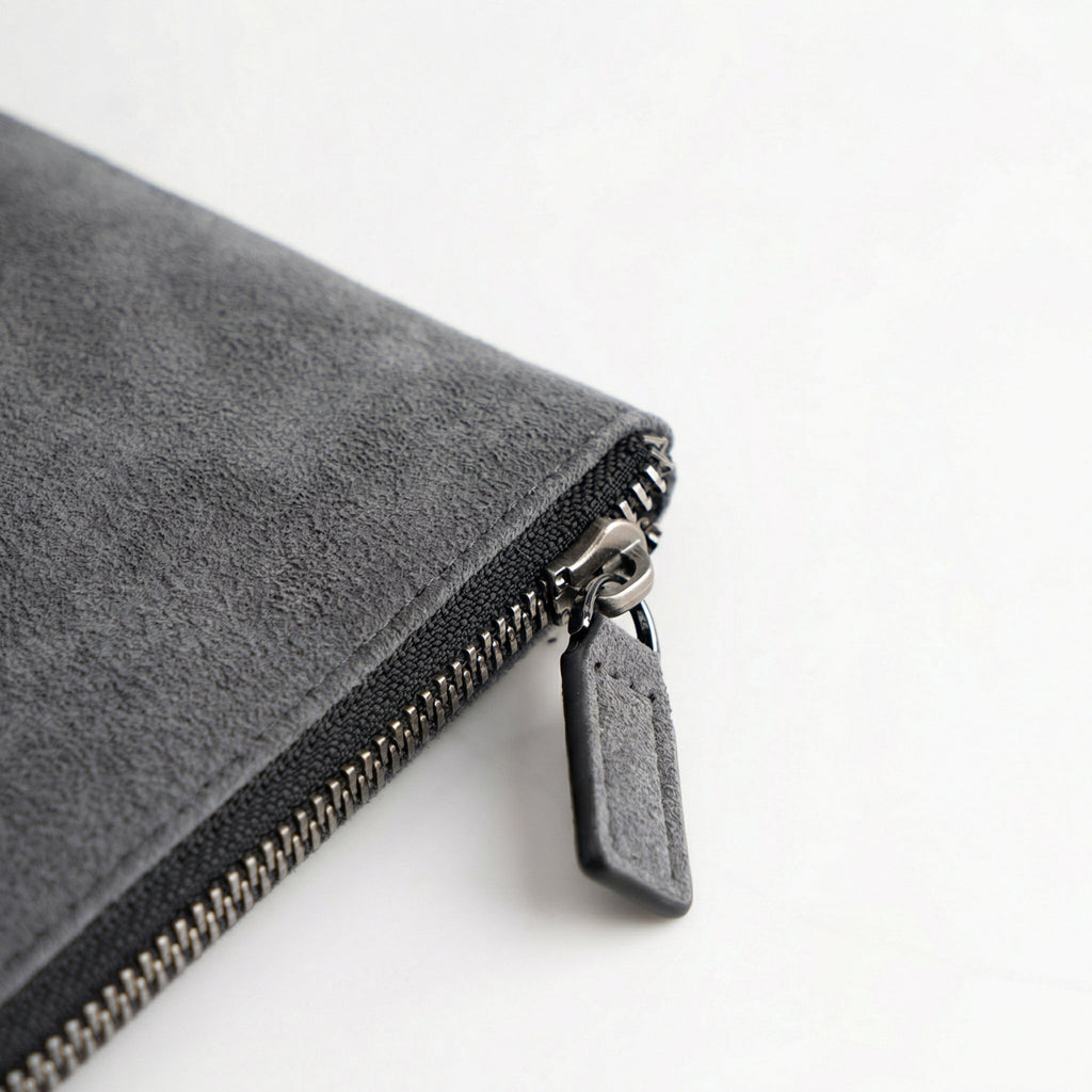 Alcantara Pouch - Nardo Gray