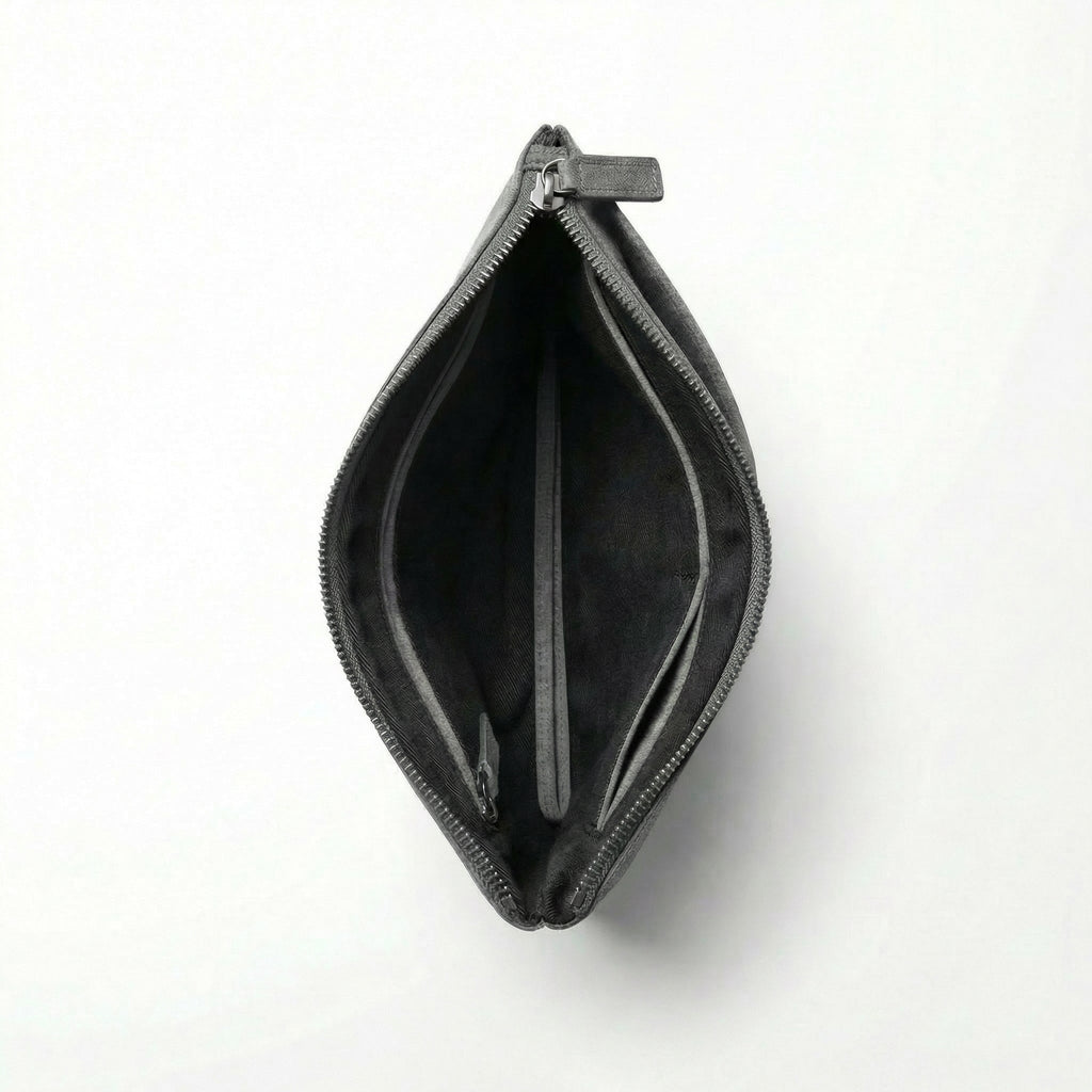 Alcantara Pouch - Nardo Gray