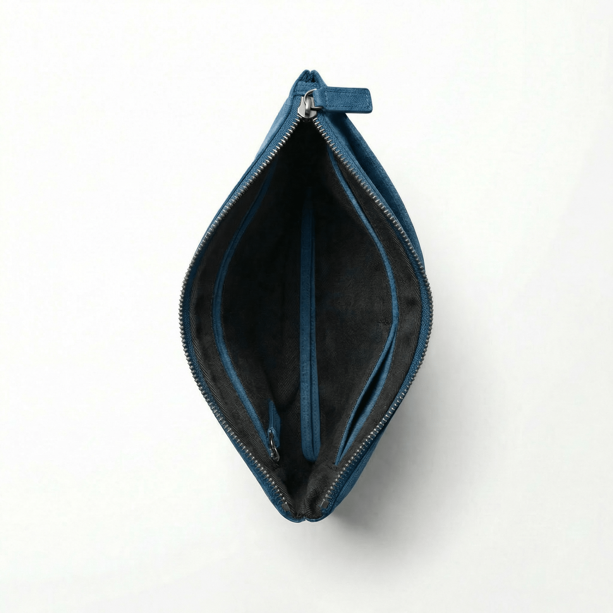 Alcantara Pouch - Ocean Blue