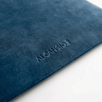 Alcantara Pouch - Ocean Blue