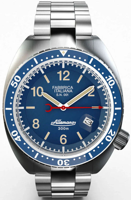 Allemano 1973 Diver Shark Men's Dark Blue Watch