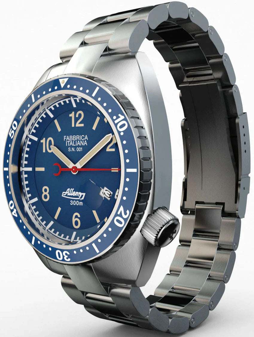 Allemano 1973 Diver Shark Men's Dark Blue Watch