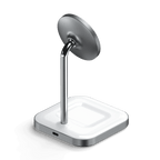 Aluminium 2-in-1 magnetischer kabelloser Ladeständer