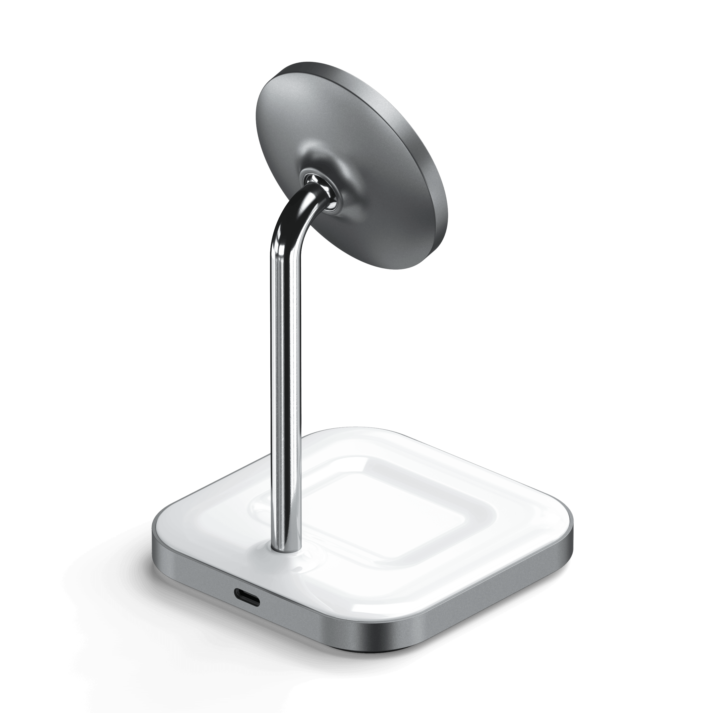 Aluminium 2-in-1 magnetischer kabelloser Ladeständer