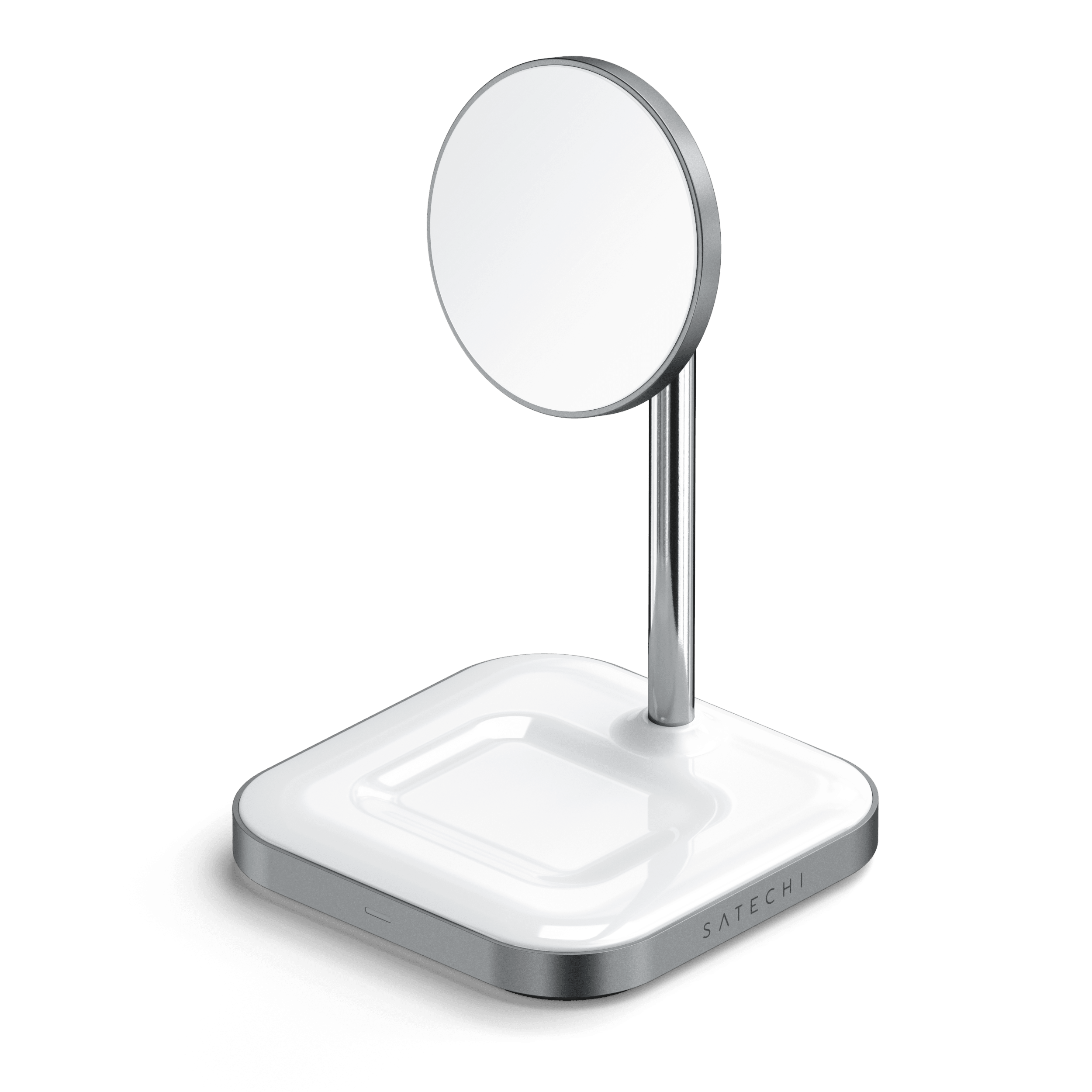 Aluminium 2-in-1 magnetischer kabelloser Ladeständer