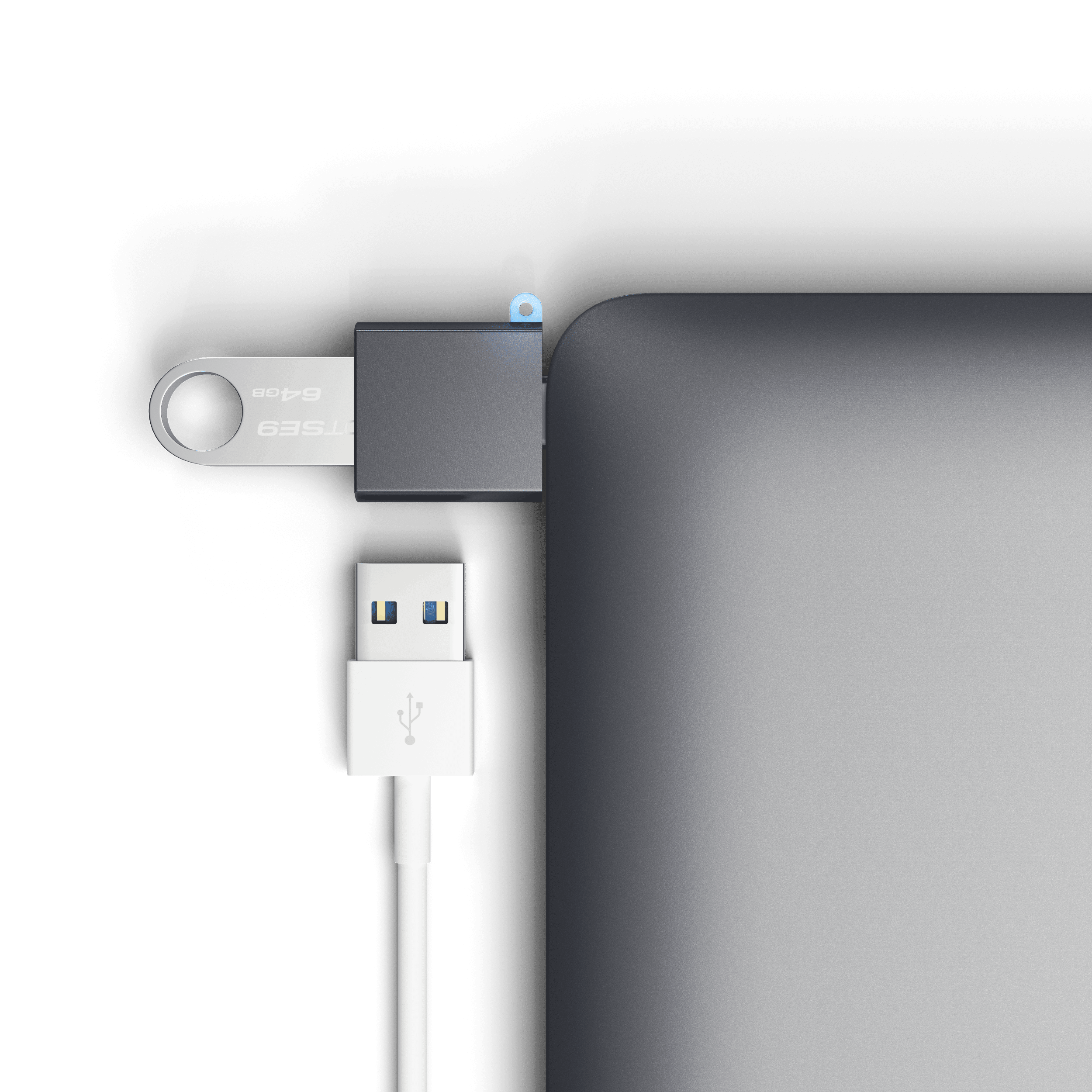 Aluminium USB-C zu USB-A 3.0 Adapter