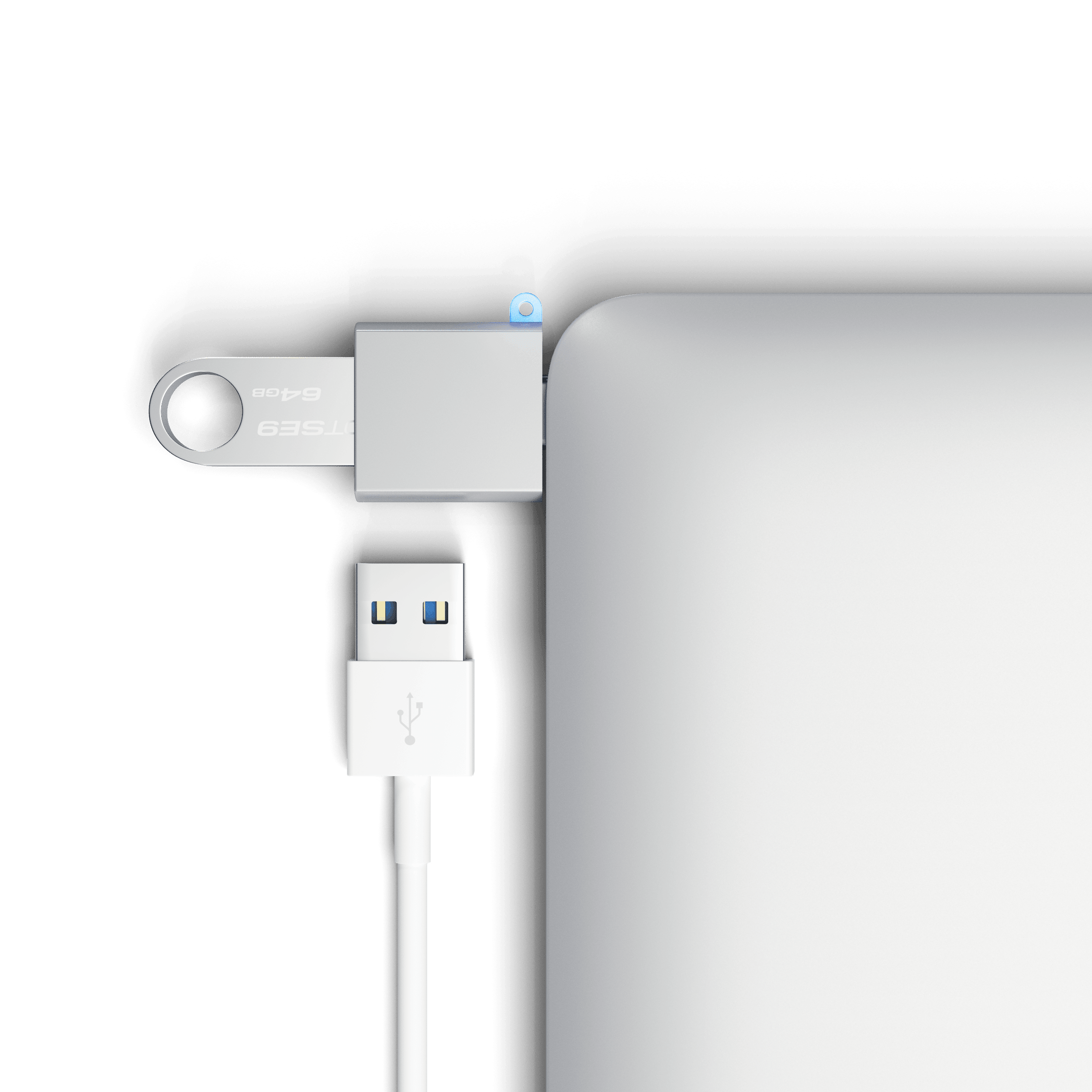 Aluminium USB-C zu USB-A 3.0 Adapter