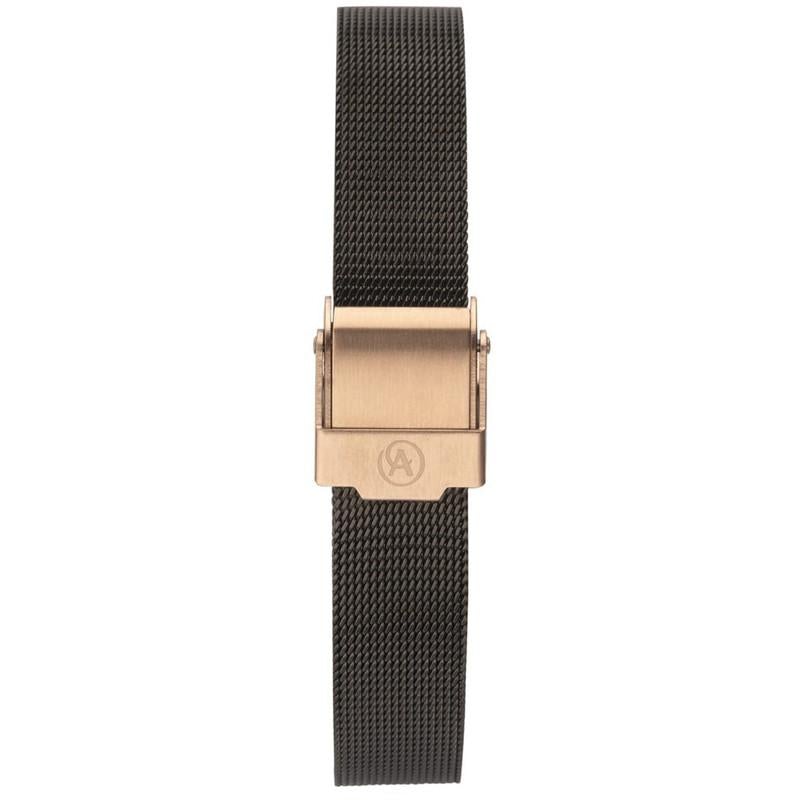 Accurist Ladies Black Rose Gold Watch