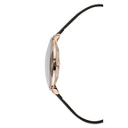 Accurist Ladies Black Rose Gold Watch