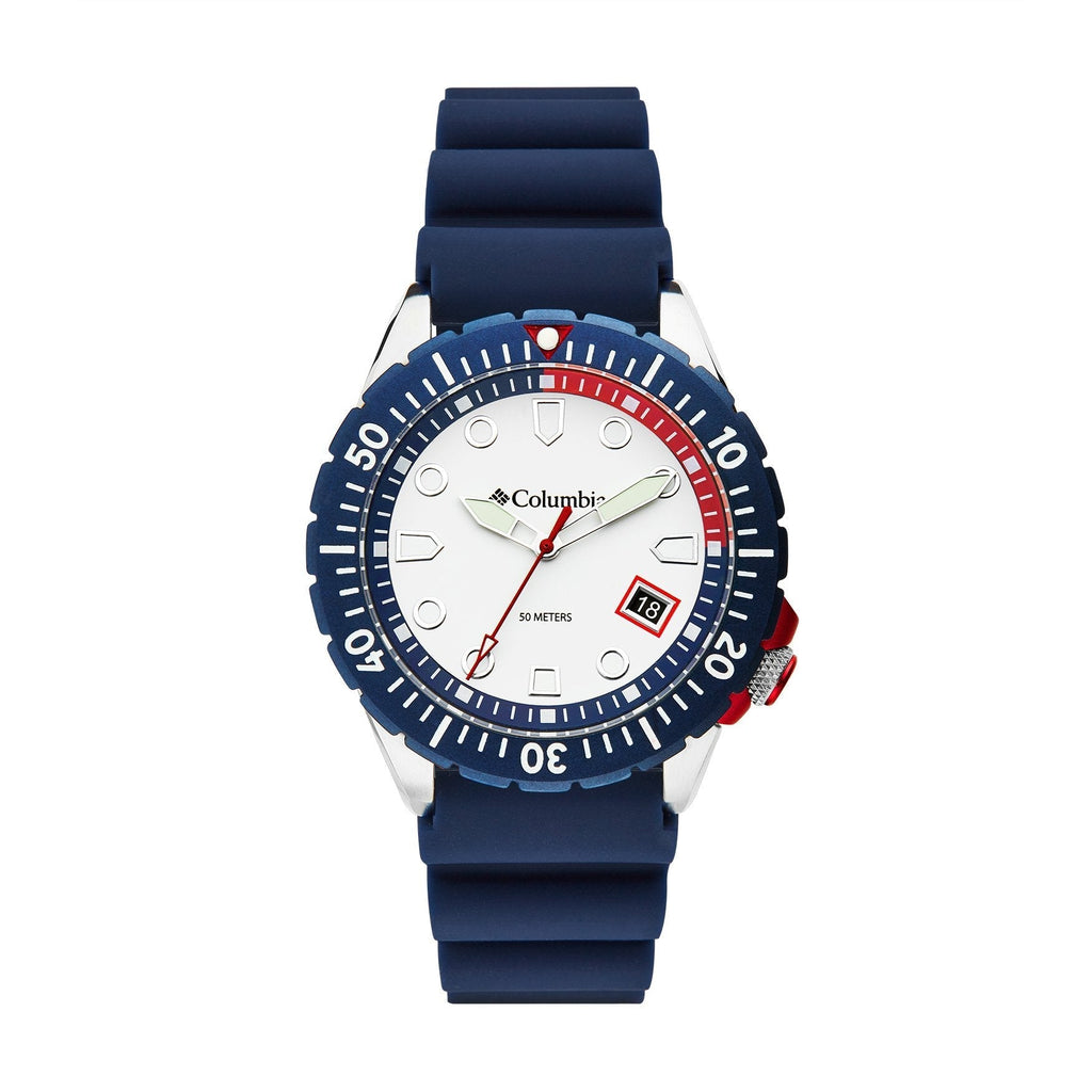 Columbia Navy Pacific Outlander Men's Blue White Watch