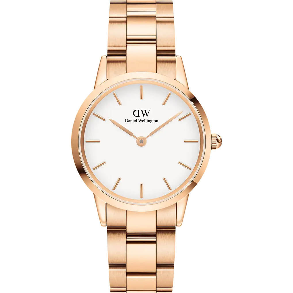 Daniel Wellington Iconic Link Ladies Rose Gold Watch