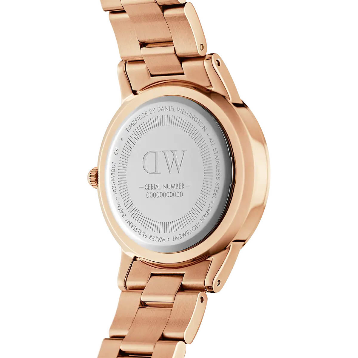 Daniel Wellington Iconic Link Ladies Rose Gold Watch