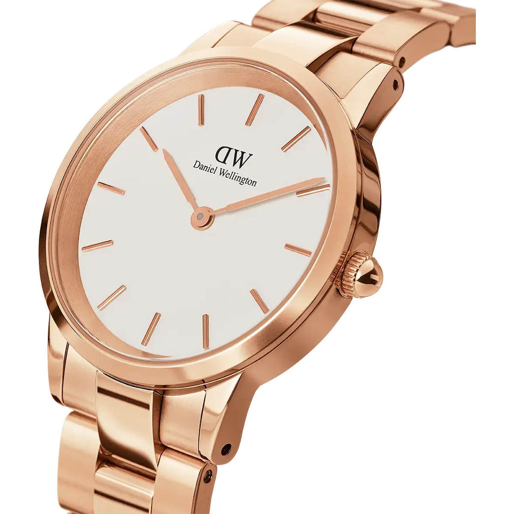 Daniel Wellington Iconic Link Ladies Rose Gold Watch